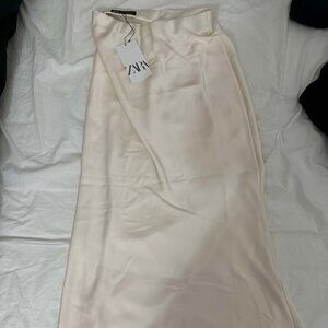 Beige and Black skirt from zara